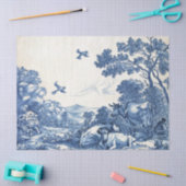 Franse Koe Blauw land Tissuepapier (Craft)