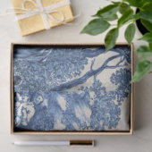 Franse Koe Blauw land Tissuepapier (Geschenk)