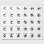  Franse Koe Dairy Cadeaupapier (Vlak)