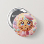 franse koekje ronde button 5,7 cm (Voorkant /achterkant)