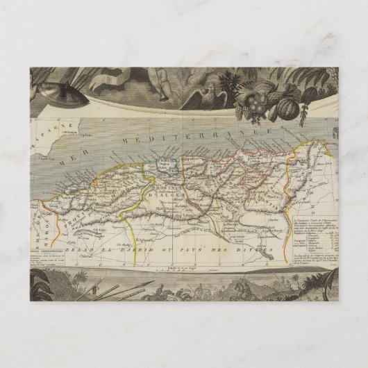 Franse kolonie Algerije Briefkaart (Voorkant)