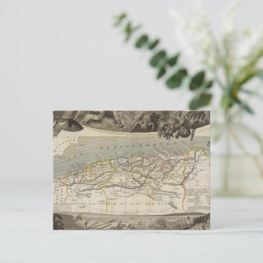 Franse kolonie Algerije Briefkaart (Staand voorkant)