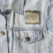 Franse kolonie Algerije Vierkante Button 5,1 Cm (In situ)