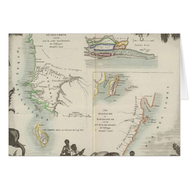 Franse kolonies in Afrika (Voorkant Horizontaal)