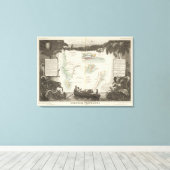 Franse kolonies in Afrika Canvas Afdruk (Insitu (Houten vloer))