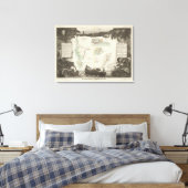 Franse kolonies in Afrika Canvas Afdruk (Insitu (Slaapkamer))