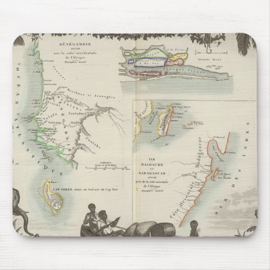 Franse kolonies in Afrika Muismat (Voorkant)