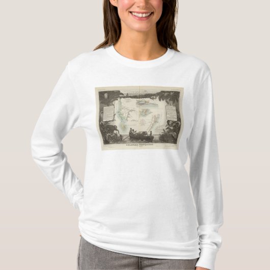 Franse kolonies in Afrika T-shirt (Voorkant)