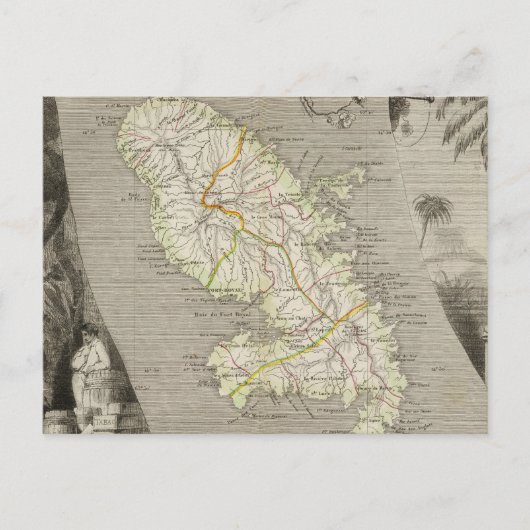 Franse kolonies Martinique Briefkaart (Voorkant)