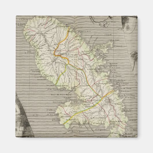 Franse kolonies Martinique Magneet (Voorkant)