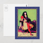 Franse koning Louis XIV de Grote Zonnekoning Briefkaart (Voorkant / Achterkant)