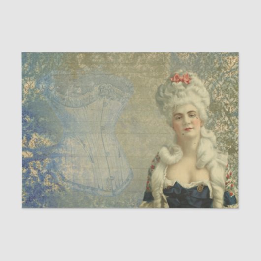 Franse koningin tissuepapier (Voorkant)