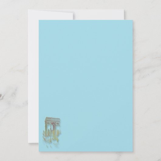 Franse Koninklijke Uitnodiging Rococo (Achterkant)