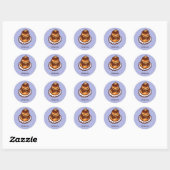 Franse kookster ronde sticker (Vel)