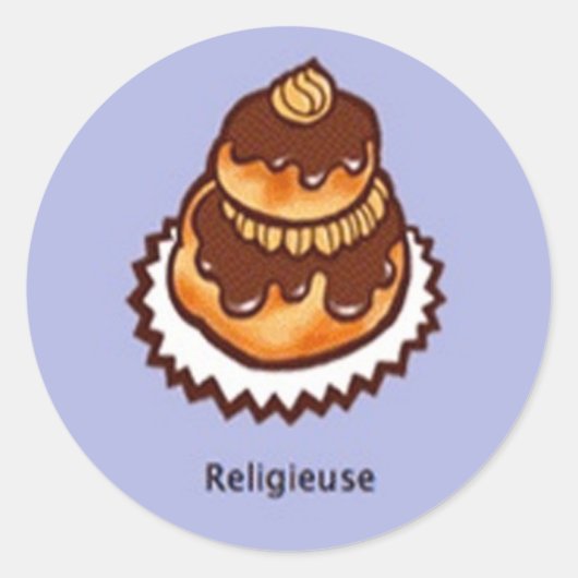Franse kookster ronde sticker (Voorkant)