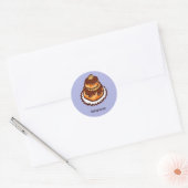 Franse kookster ronde sticker (Envelop)