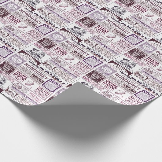  Franse krant Ads 1910 Cadeaupapier (Hoek)