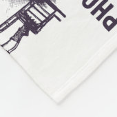 Franse krant Ads 1910 Fleece Deken (Hoek)