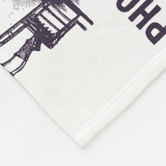  Franse krant Ads 1910 Fleece Deken (Hoek)