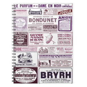 Franse krant Ads 1910 Notitieboek