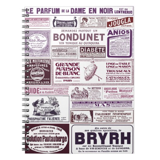 Franse krant Ads 1910 Notitieboek (Voorkant)