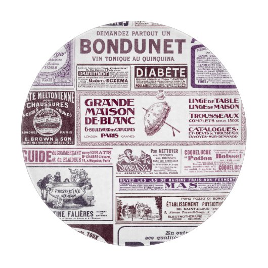  Franse krant Ads 1910 Snijplank (Voorkant)