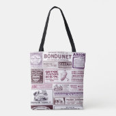  Franse krant Ads 1910 Tote Bag (Achterkant)