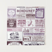  Franse krant Ads 1910 Wandkleed (Voorkant)