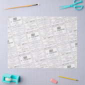  Franse krant Advertisement-lospagina Tissuepapier (Craft)