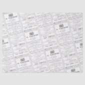  Franse krant Advertisement-lospagina Tissuepapier (Voorkant)