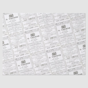  Franse krant Advertisement-lospagina Tissuepapier