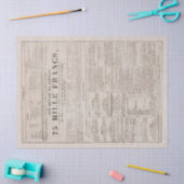 Franse krant  - Aged - ontkoppeling Tissuepapier (Craft)