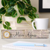 Franse krant, Franse Desk Name plate Naambordje
