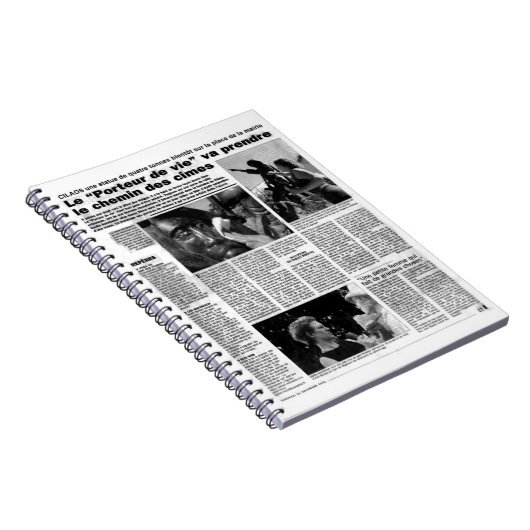 Franse krant Journal Notitieboek (Rechterzijde)