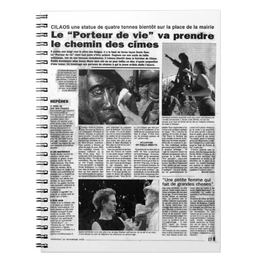 Franse krant Journal Notitieboek (Voorkant)