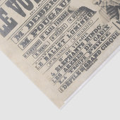 Franse krant  Lady Typografie Tissuepapier (Detail)