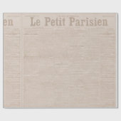  Franse krant Paris Journal Kraft  Cadeaupapier (Vlak)