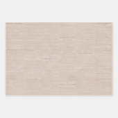 Franse krant Stripes  Kraft-ontkoppeling  Inpakpapier Vel (Voorkant)