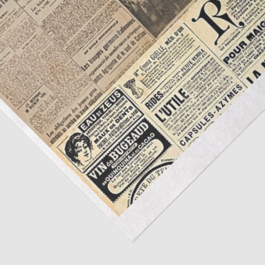  Franse kranten tissuepapier (Detail)