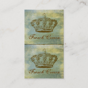Franse Kroon Mini Biz-kaarten of Labels Blue