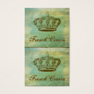 Franse Kroon Mini Kaarten of Hang Labels Groen Visitekaartje
