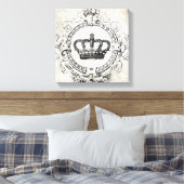  Franse Kroon uitgerekt canvas (Insitu (Slaapkamer))