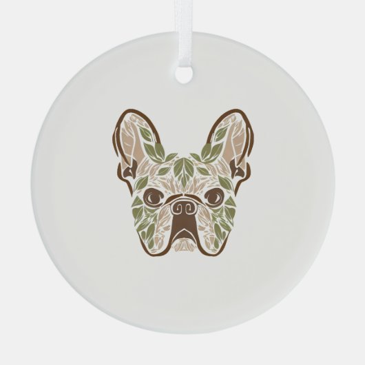 Franse kunst glas ornament (Achterkant)