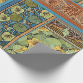 Franse Kunst Nieuwe Gestandaardiseerde Nasturtiumb Cadeaupapier (Hoek)