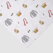 Franse kunstenaar picknick in het park tissuepapier (Detail)