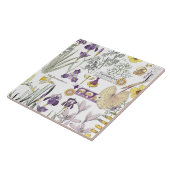 Franse kunstgreep  ventilatorkeramische tegel tegeltje (Zijkant)