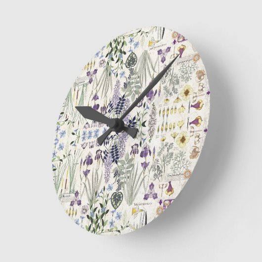 Franse  kunstmuurklok ronde klok (Hoek)