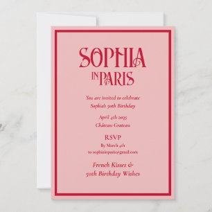 Franse kussen 50ste verjaardag wensen Parijs verja Kaart