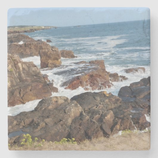 Franse kust in Vendée Stenen Onderzetter (Voorkant)