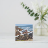 Franse kust in Vendée Vierkante Visitekaartje (Staand voorkant)
